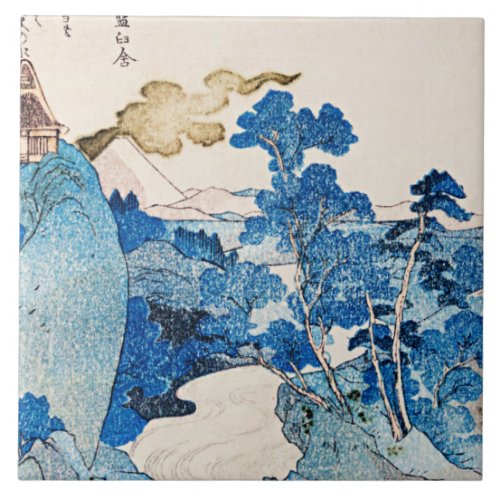Utagawa Kuniyoshi _ Fuji no Yukei Ceramic Tile