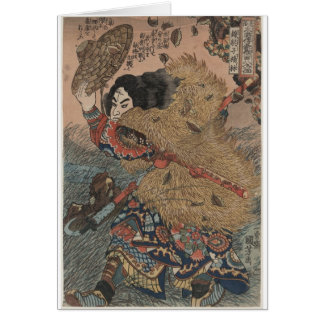 Utagawa Kuniyoshi - Kinhyoshi Yorin woodcut print Cards