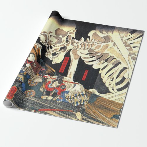 Utagawa Kuniyoshi Takiyasha The Witch And Skeleton Wrapping Paper