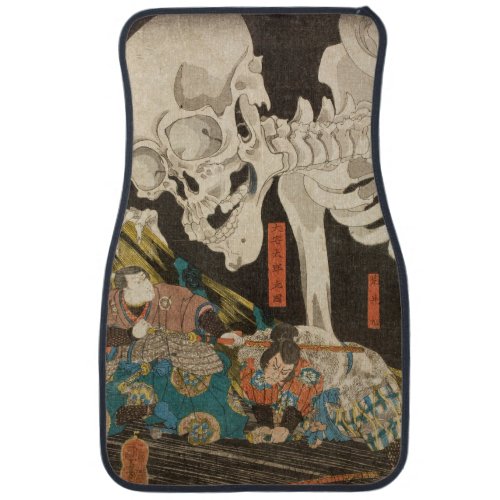 Utagawa Kuniyoshi  _ The Skeleton Spectermid Car Floor Mat