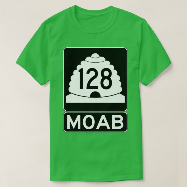 Utah 128 Moab SR T-Shirt (Design Front)