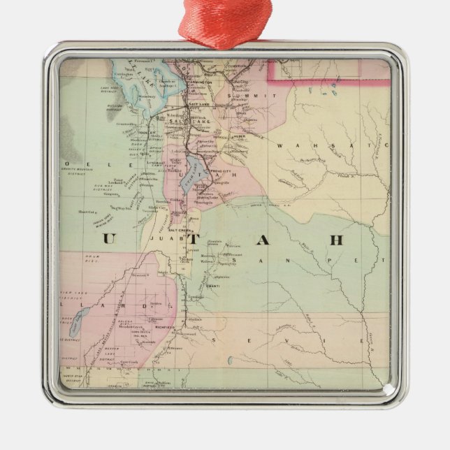 Utah 3 metal ornament (Front)