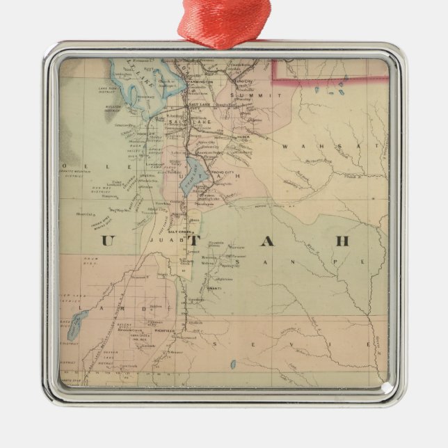 Utah 5 metal ornament (Front)