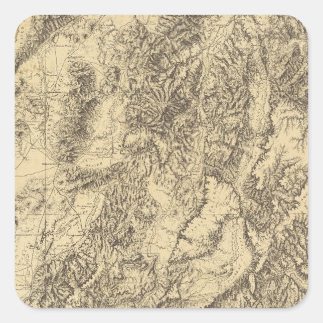 Utah 7 square sticker (Front)