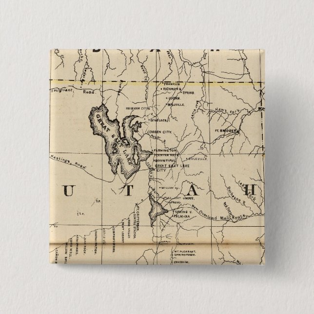 Utah 9 pinback button (Front)