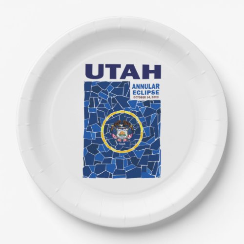Utah Annular Eclipse Paper Plates
