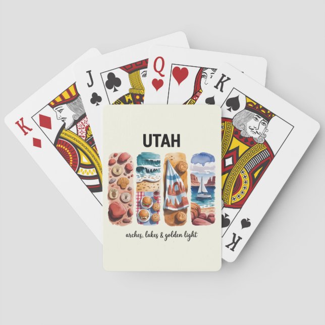 Utah – Arches, Lakes & Golden Light Poker Cards (Back)