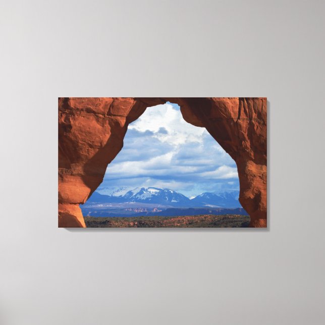 Utah, Arches National Park, Delicate Arch Canvas Print (Front)