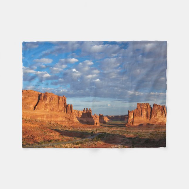 Utah, Arches National Park, rock formations 2 Fleece Blanket (Front (Horizontal))
