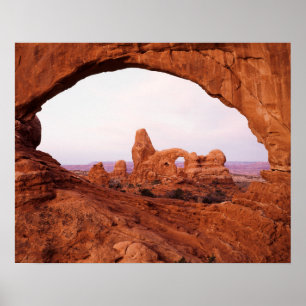 Utah, Arches National Park, Turret Arch 1 Poster