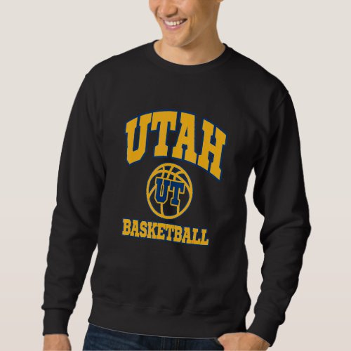 Utah Basketball Fan Jersey Style Sporty Design Sta Sweatshirt