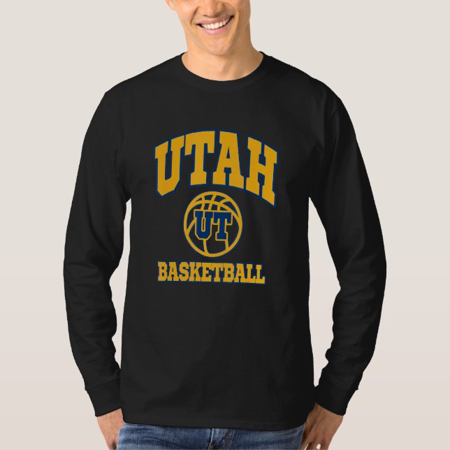 Utah Basketball Fan Jersey Style Sporty Design Sta T-Shirt (Front)
