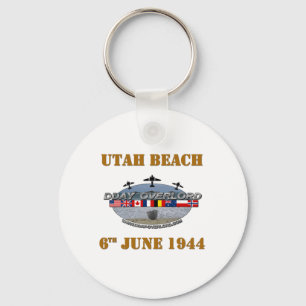 Utah Beach 6th June 1944 Keychain