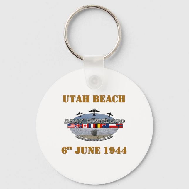Utah Beach 6th June 1944 Keychain (Front)