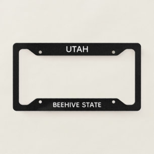 Utah Beehive State License Plate Frame