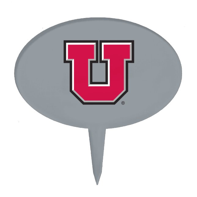 Utah Block U Cake Topper (Front)