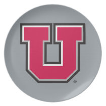 Utah Block U Dinner Plate