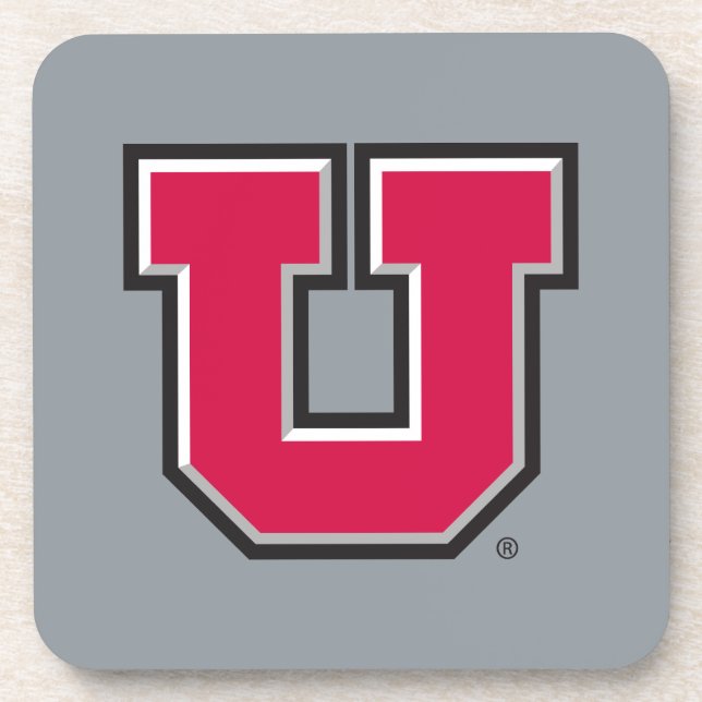 Utah Block U Drink Coaster (Front)