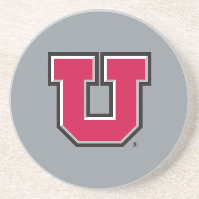 Utah Block U Drink Coaster (Front)