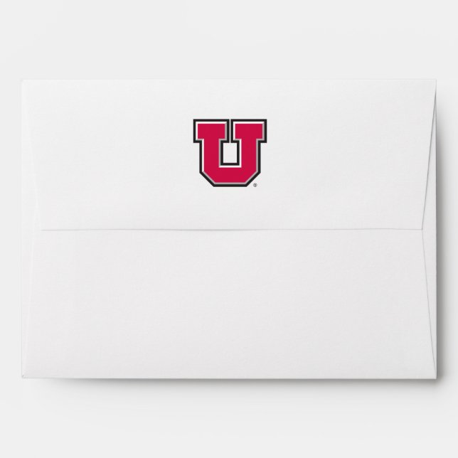 Utah Block U Envelope (Back (Top Flap))