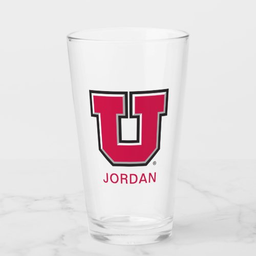 Utah Block U Glass