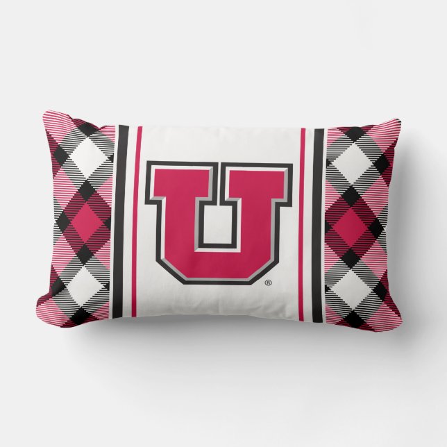 Utah Block U Lumbar Pillow (Front)