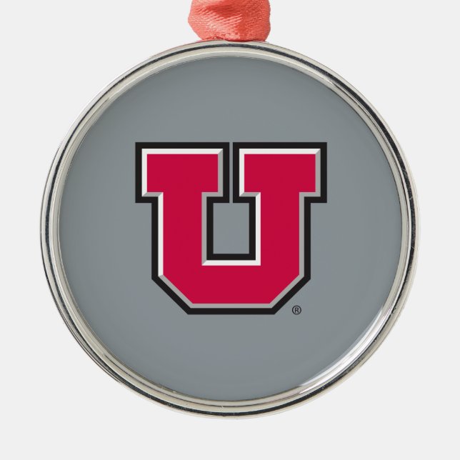 Utah Block U Metal Ornament (Front)