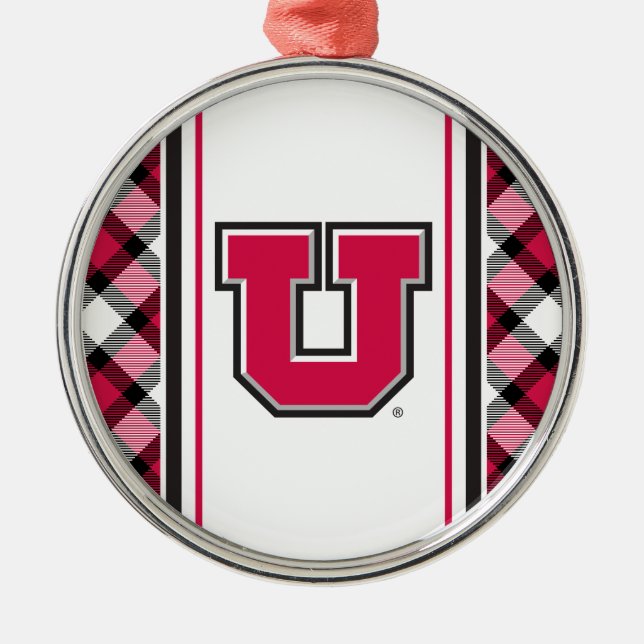 Utah Block U Metal Ornament (Front)