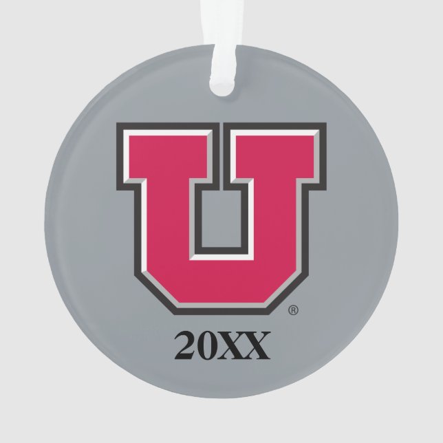 Utah Block U Ornament (Back)