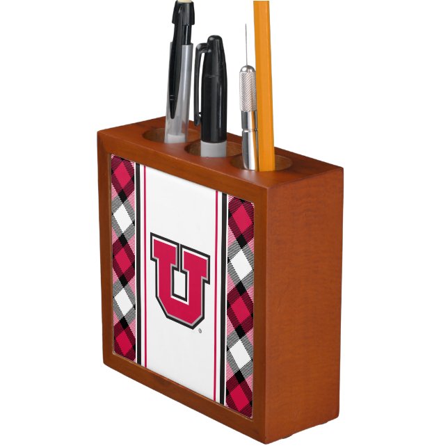 Utah Block U Pencil/Pen Holder (In Situ)