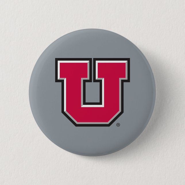 Utah Block U Pinback Button (Front)