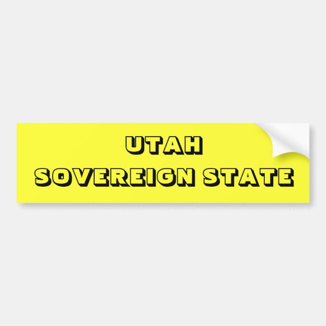 UTAH BUMPER STICKER (Front)