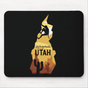 Utah Canyonlands Hiking Vintage Travel Mousepad