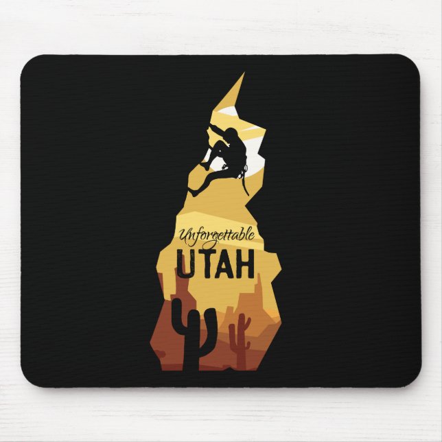 Utah Canyonlands Hiking Vintage Travel Mousepad (Front)