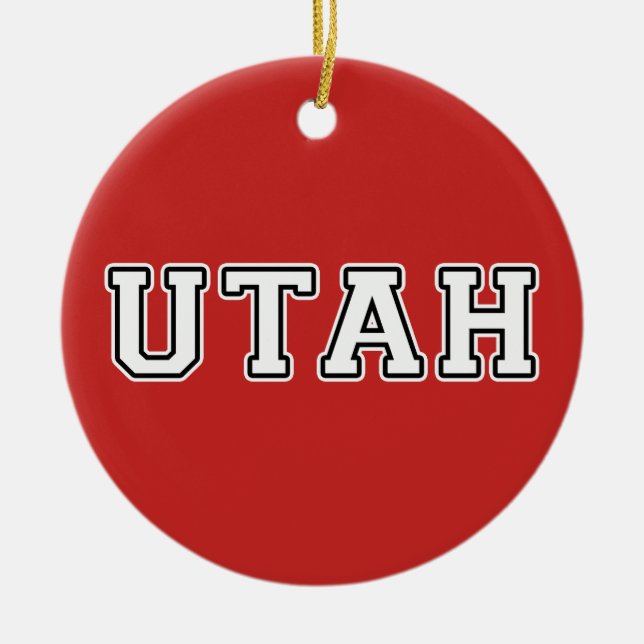 Utah Ceramic Ornament (Front)