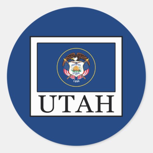 Utah Classic Round Sticker