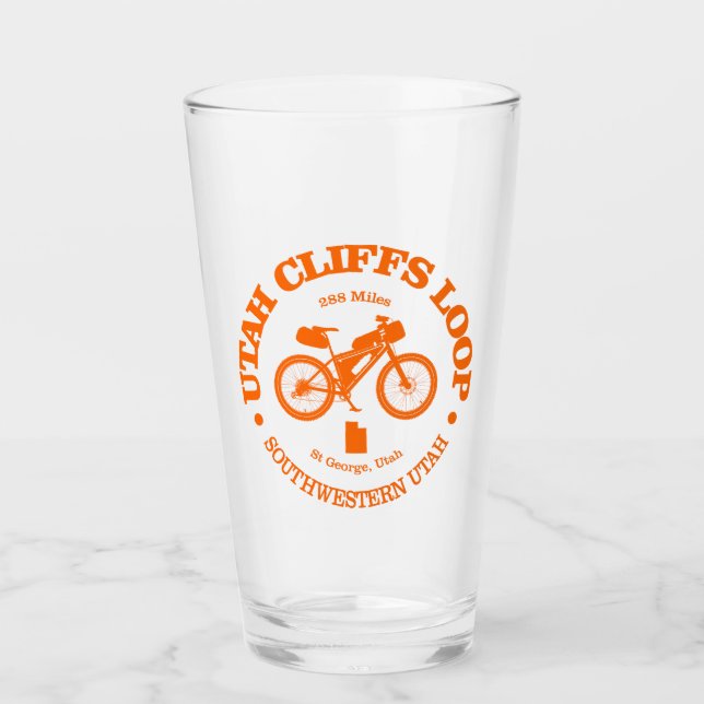 Utah Cliffs Loop (cycling) Glass (Front)