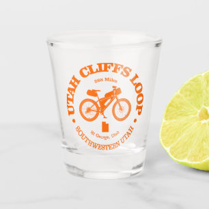 Utah Cliffs Loop (cycling) Shot Glass