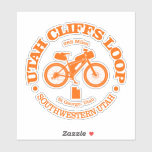 Utah Cliffs Loop (cycling) Sticker