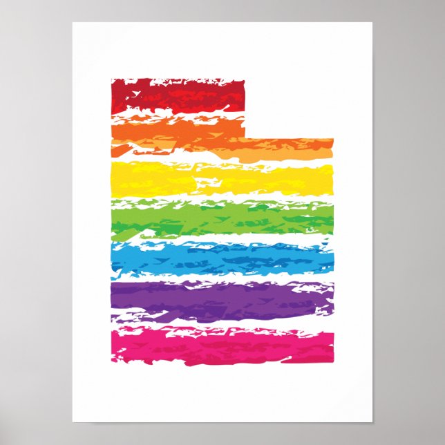 utah color strokes poster (Front)
