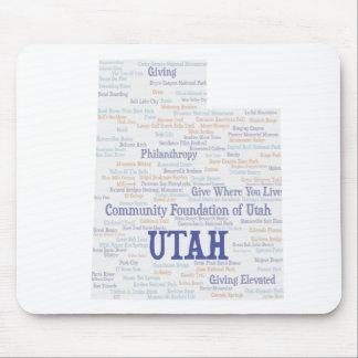 UTAH Customized Word Cloud Mouse Pad