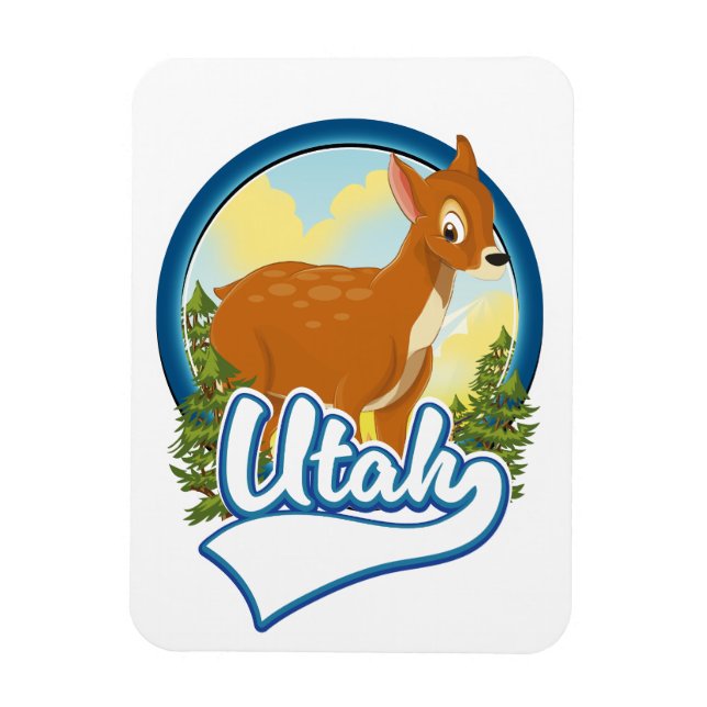 Utah Deer Travel logo Magnet (Vertical)
