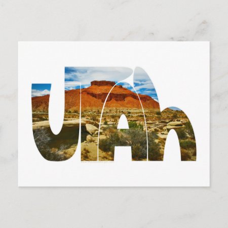 Utah Desert Logo Postcard
