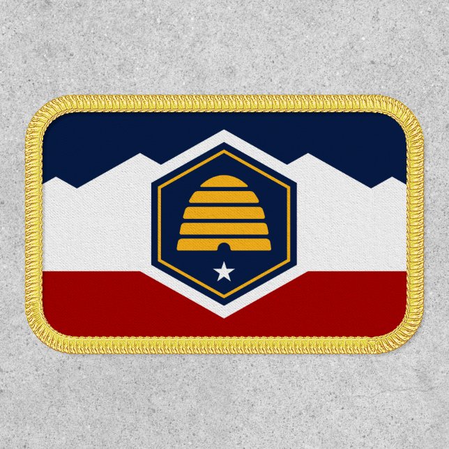 Utah flag (Beehive Flag, 2024) Patch (Front)