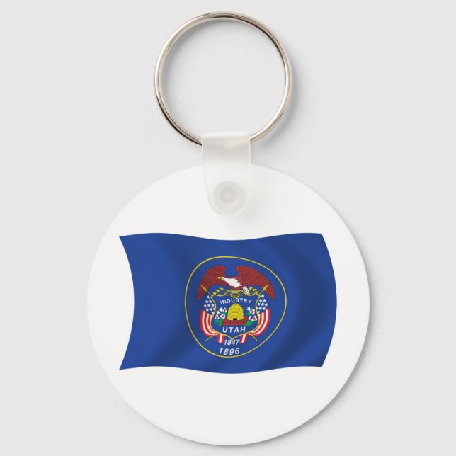 Utah Flag Keychain (Front)