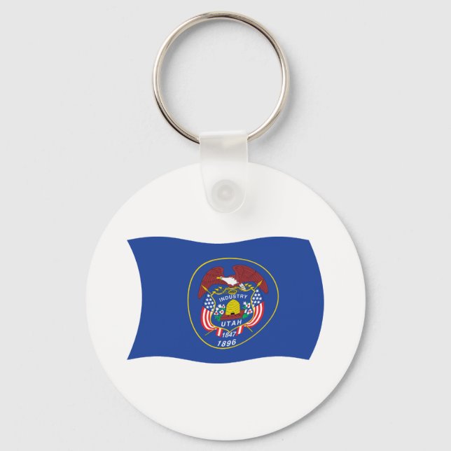 Utah Flag Keychain (Front)