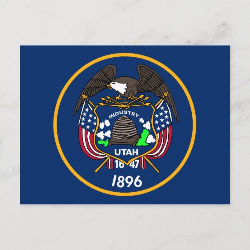 Utah Flag Postcard