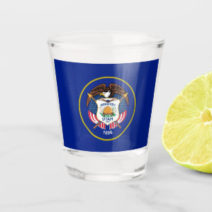 Utah flag shot glass