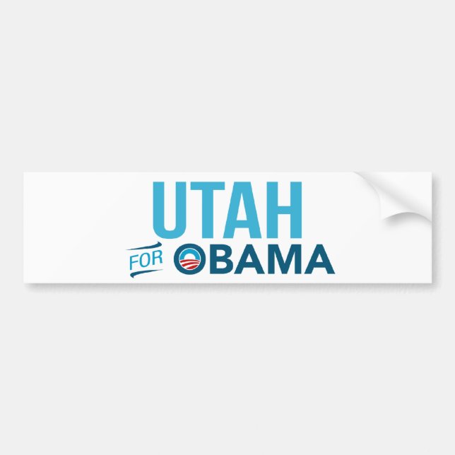 Utah For Barack Obama Biden Bumper Sticker (Front)