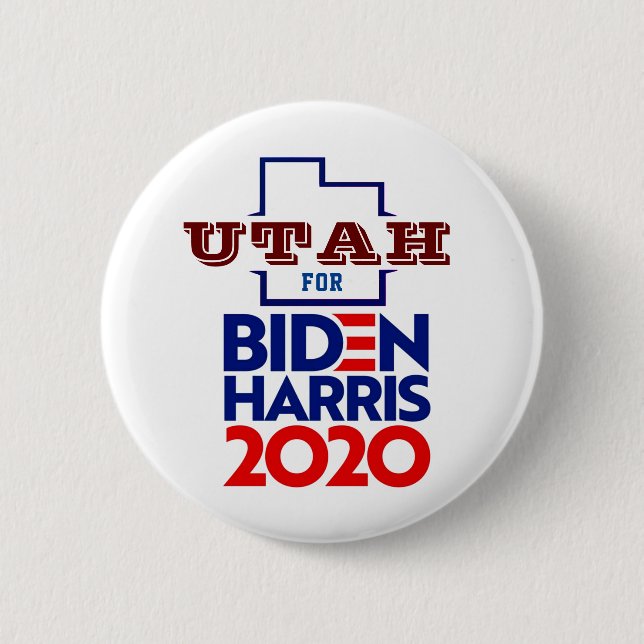 Utah for Biden Harris 2020 Button (Front)